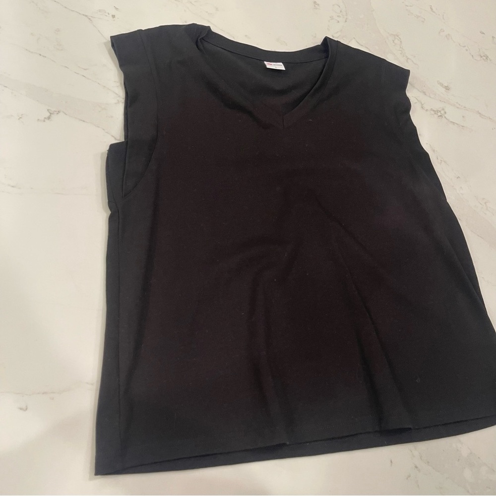 Wiholl Black Sleeveless Top